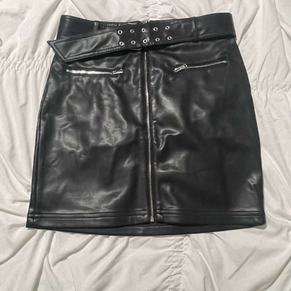 Black Leather Skirt